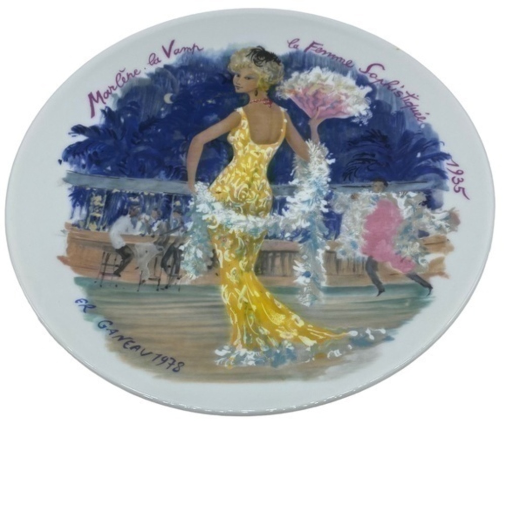 Vintage Limoges Marlene the Vamp the Sophisticated Women 1935 Plate
